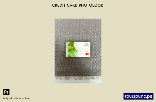 listo para imprimir plantilla frontal de aspecto fotográfico de mastercard d 161
